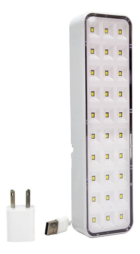 Luz De Emergencia 30 Leds Edificio Autonomia Usb 220v 