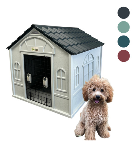 Casa Termica Para Perros Con Puerta Razas Medianas 98x84x82