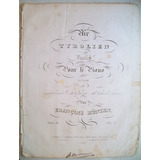 Partitura Antigua C 1820 Piano Air Tyrolien Francois Hunten