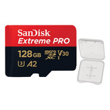 Cartão Memória  Sandisk 128gb Micro Sd Com Adaptador +case