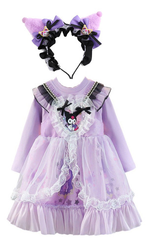 Vestido De Malla Melody De Sanrio Kurome, Falda De Princesa