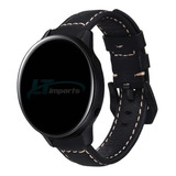 Pulseira Couro 20mm Para Samsung Galaxy Watch Active 2 44mm