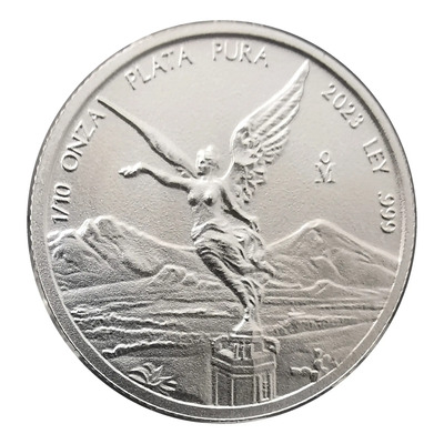 Fracción 1\u002F10 Onza Plata Libertad 2023 Edicion Baja | Envío gratis