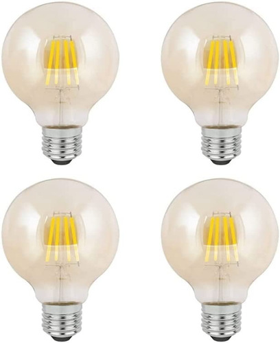 Foco Led Aksi Vintage Globo - G25 4w Dimeable E27 Pack De 4