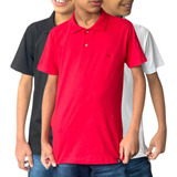 Quite 5 Camisa Polo Infantil Masculina Menino Algodão