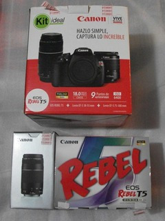 Cámara Digital Canon Eos Rebel T5 Cómo Nueva Kit 2 Lents&bag