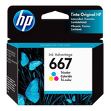 Cartucho Tinta Impresora Hp 667 Tricolor Original 1275 2775