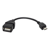 Cabo Micro Usb Otg Para Samsung Tab Usb Fêmea 