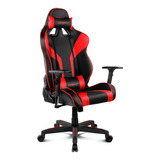 Silla Gamer Profesional Drift Dr-111, Black/red Color Rojo Material Del Tapizado Cuero Sintético