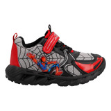 Tenis  Niño Sp Boys 64 Spiderman Luces Hombre Araña 18-21.5 