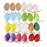 24x Huevos De Pascua, Juguete Pintable, Cesta De Vistoso