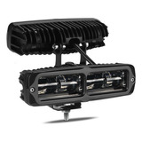 Dos Barras De Faros Automotrices 4 Luces Led 8d 6000 Lm