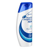 2 Pzs Head & Shoulders Shampoo Hombre 3 En 1 375ml