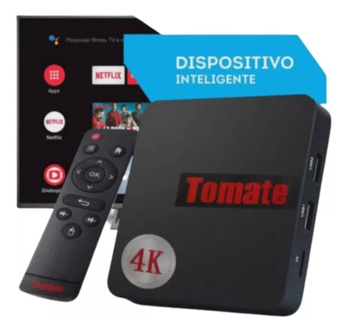 Tv Box Tomate Anatel Hd 4k Android Wifi Mini Teclado Rgb