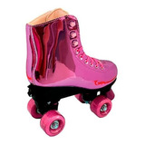 Patins Roxo Shine Ajustáveis 39 Ao 42 - Fênix