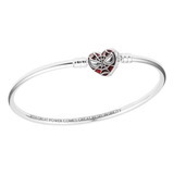 Pulsera Charm Spider Man Pandor Moments Corazón Araña Plata