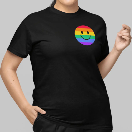 Playera Orgullo Gay Carita Feliz Pride Lgbtq+