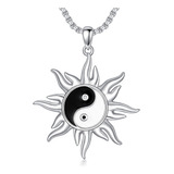 Swordgod Collar De Sol Para Hombres Y Mujeres De Plata De Le