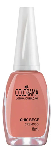 Colorama Esmalte Cremoso De Longa Duração 8ml - Chic Bege