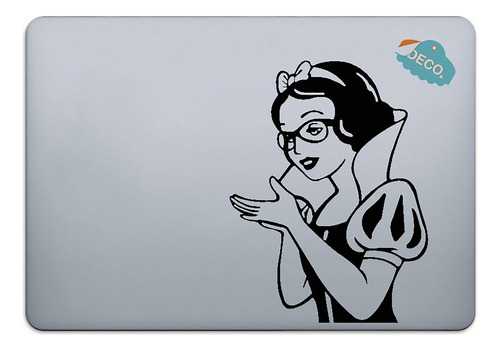 Calcomanía Sticker Vinil Para Laptop   Blanca Nieves