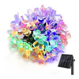 Guirnalda Solar Hada Flor 100 Led Boda 12 Mtr Multicolor