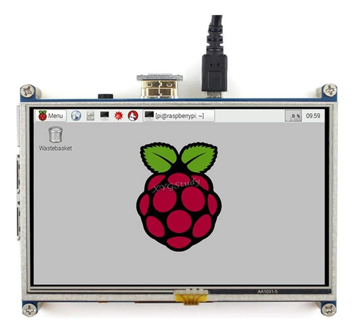 Pantalla Táctil Resistiva De 5 Pulgadas Interfaz Hdmi Raspbi