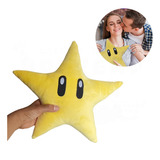 Peluche Gamer Estrella Mario 1up Bros Regalo Novio Cojin Amo