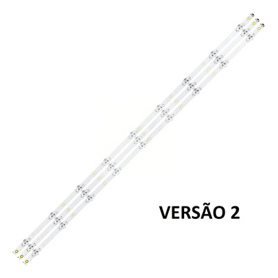 Kit Barra LED Philips AOC Compatível 43S5295 43PFG5813 9 LEDs 84cm 43 Polegadas