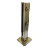 Coluna Torre Inox Vertical Retangular 60 Cm Para Vidro