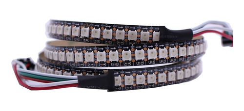 Tira Led 288 Pixeles Ws2812b 2 Mts 5v 144/l/m Ip30 Pcb Negra