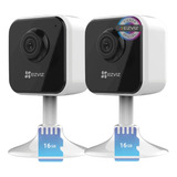 Kit X2 Mini Camaras De Seguridad Wifi Ezviz + Memorias 16gb