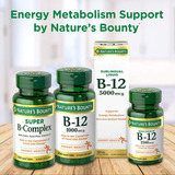 Natures Bounty Vitamin B12, Supports Energy Metabolism And N