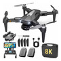 Mini Drone K80 Controller Combo Con Dual Cámara Fullhd Negro 5.8ghz 2 Baterías Bohai Mini Drone K80 Controller Combo Con Dual Cámara Fullhd Negro 5.8ghz 2 Baterías Bohai