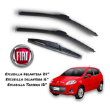 Kit De 3 Escobillas Fiat Palio 2013 2014 2016 2017 2018 2019