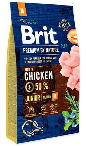 Alimento Perro Cachorro Brit Premium Junior Medium 3kg. Np