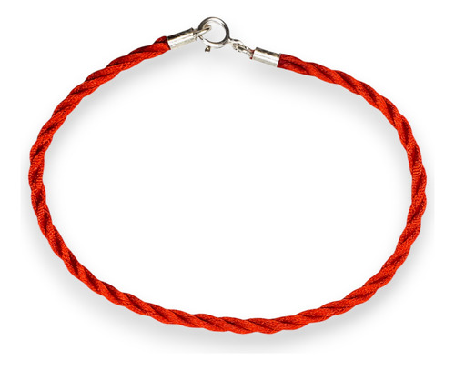 Pulsera Plata 925 Hilo De Seda Rojo Bebe Niño Proteccion