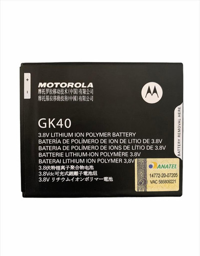 Flex Carga Bateria Motorola Moto G5 Xt1672 Gk40 F-gratis