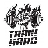 Sticker Variado Color     Train Hard Gym R866
