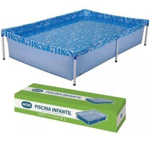 Piscina Com Armação Retangular  1000l  M 1,26 X 1,89 - Mor 