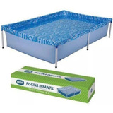 Piscina Com Armação Retangular  1000l  M 1,26 X 1,89 - Mor 