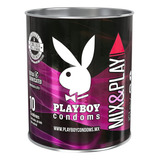 Condones De Látex Playboy Mix & Play Lata Con 10 Condones