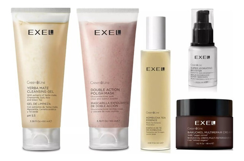 Kit Exel Green Line Dermovegan Skincare Limp-tonif-corrige