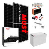 Kit Solar Panel Sharp 8.400 Watts Baterias Duracell 105a  T9