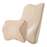 Almohada Cuello Y Soporte Lumbar Memoria Foam Cojin Coche