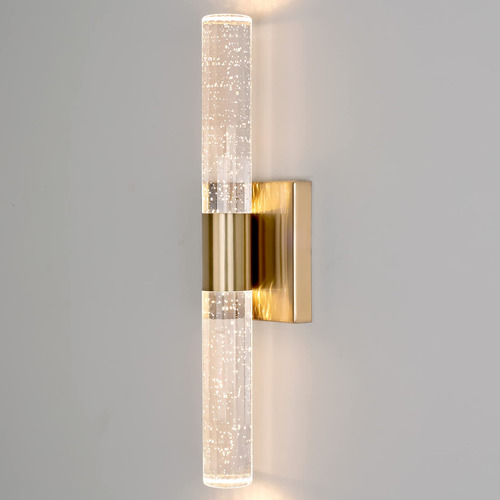 Lmpara Led De Pared Para Interiores Con Cristal De Burbujas,