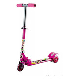 Scooter Minnie Con Luz Plegable 3 Ruedas Niñas T378216 Color Rosa
