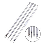 Removedor Extrator Duplo De Cravos E Espinhas 4pcs Inox