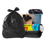 Saco De Lixo 50l Com 20 Unidades Até 10kg Reforçado Preto