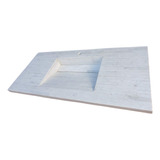 Mesada Baño Bacha Mármol Carrara 100x47 Cm De Embutir