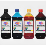 4 Tinta Para Hp 667 664 662 667 664 662 De 1l Bk Pigmentado